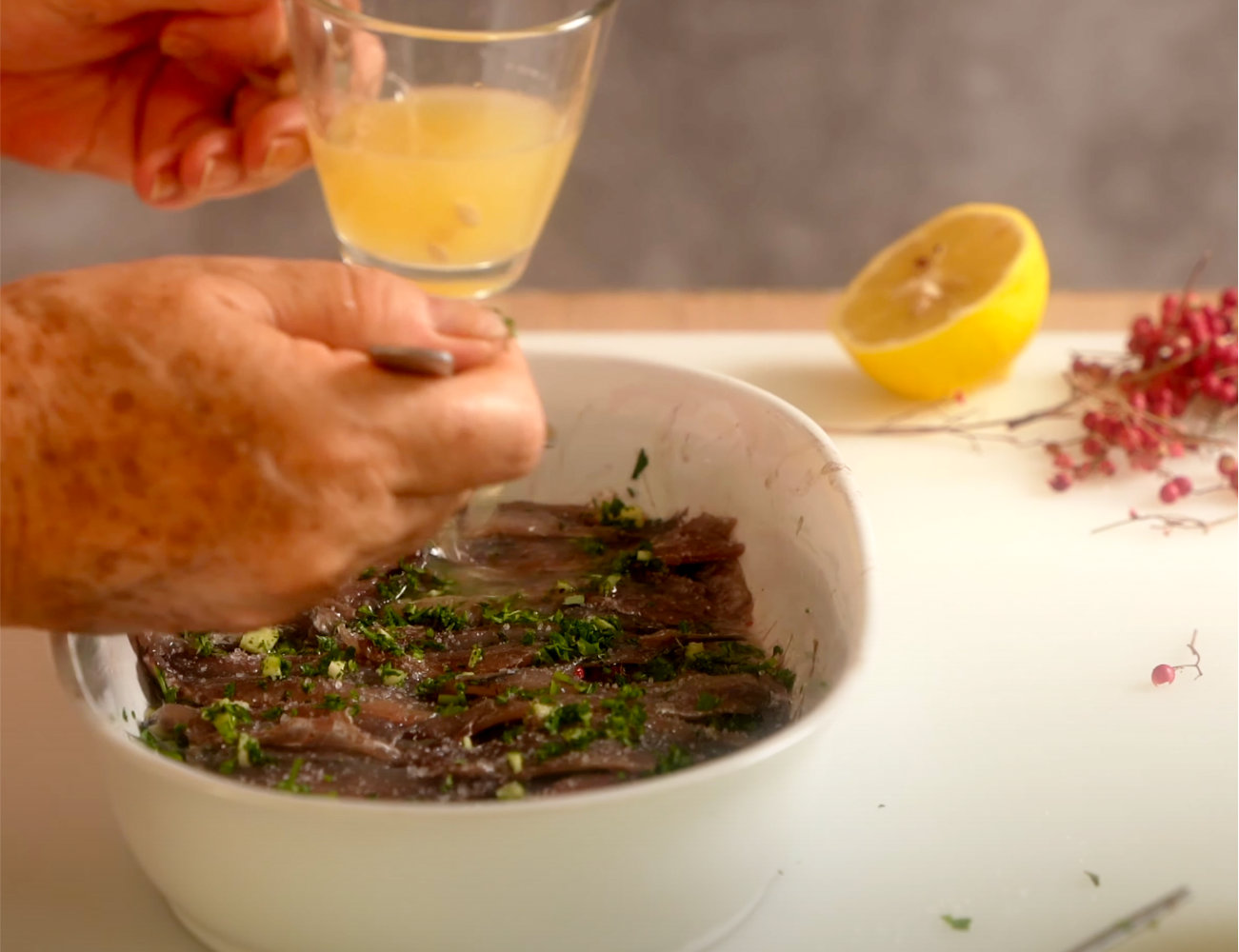 Italian Fresh Marinated Anchovies Recipe + Video